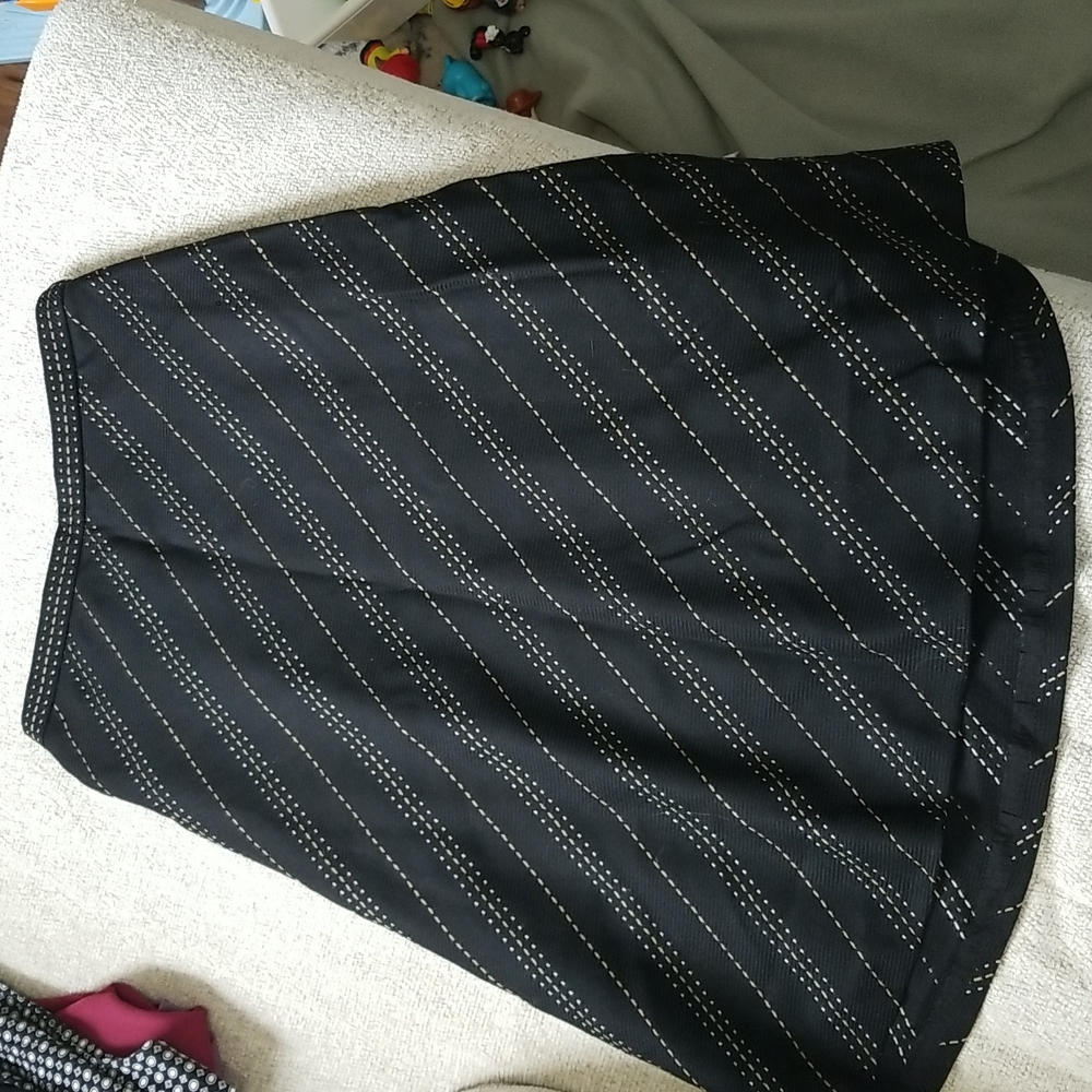 Talbots, petites, size 6, long, black and tan skirt